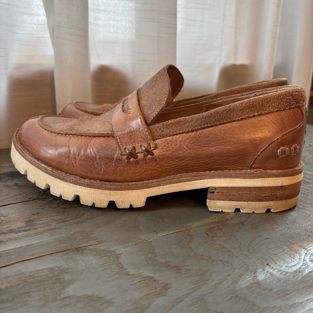 Bed Stu Brown Leather Loafers